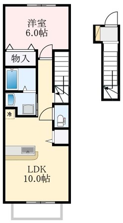 深井駅 徒歩17分 2階の物件間取画像